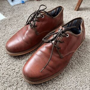 Pikolinos Vigo Brown Full Grain Leather Derby Shoes EU 45 Soft Broken-In